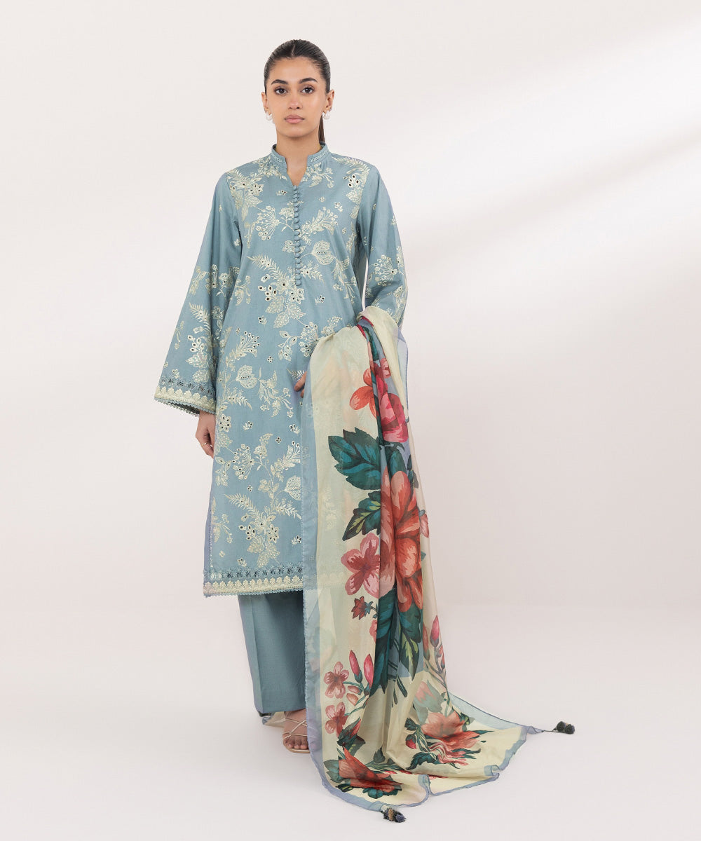 Sapphire | Intermix 2024 | Cambric Suit S-16 -  Sapphire Casuals - Original Designer Dress - House of Maryam