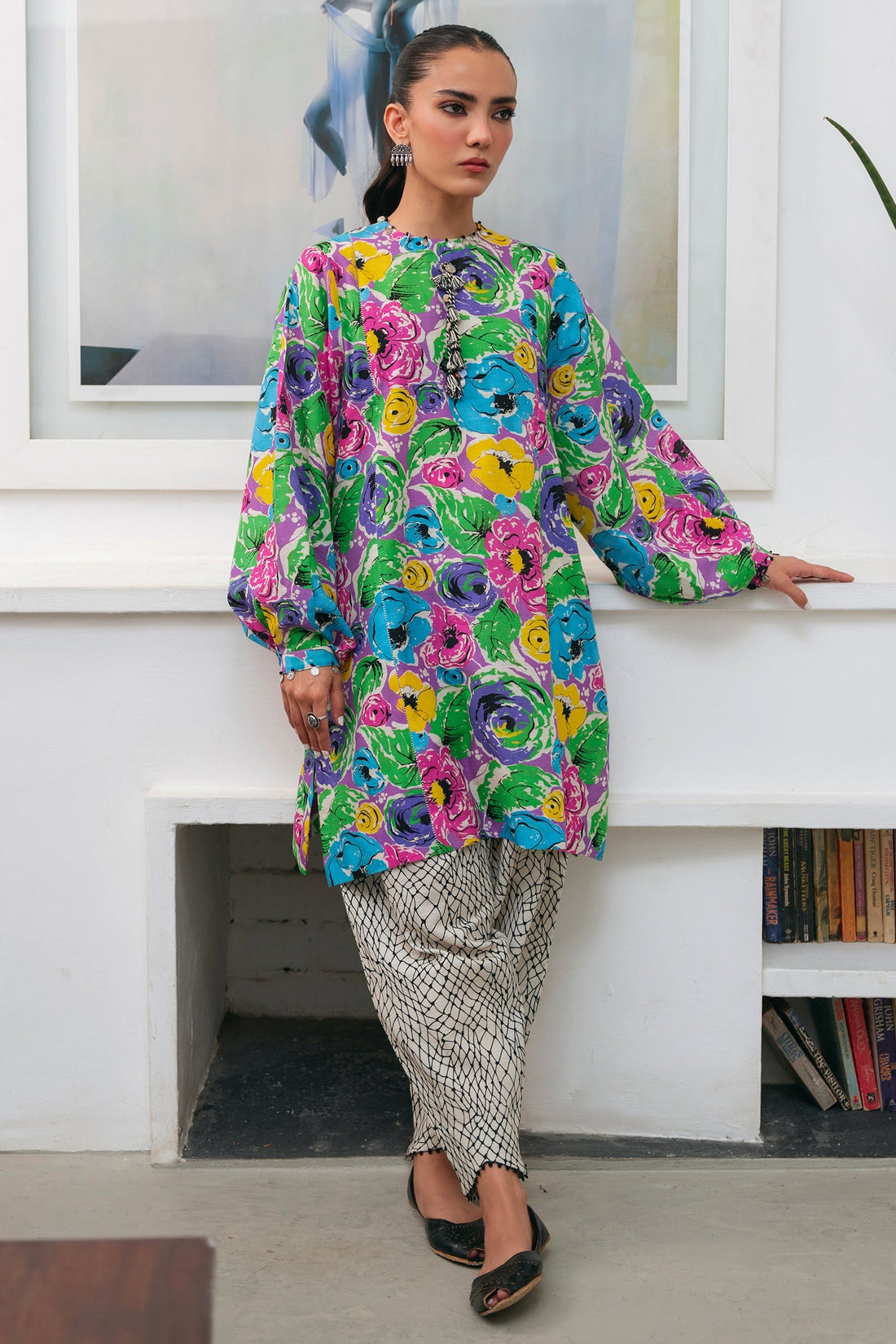 Zaha | Aangan Ready to Wear |FLORANA (ZRW-21330) -  Zaha Ladies Clothes - Original Designer Dress - House of Maryam