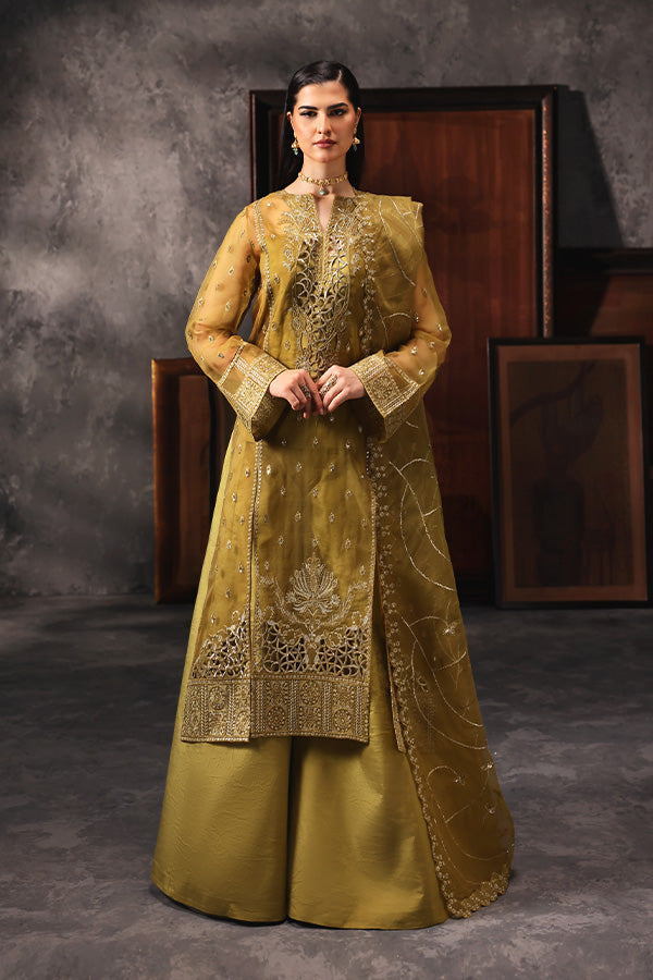 Saffron | Aatish Formals | Shola-e-Noor -  Saffron Formal - Original Designer Dress - House of Maryam