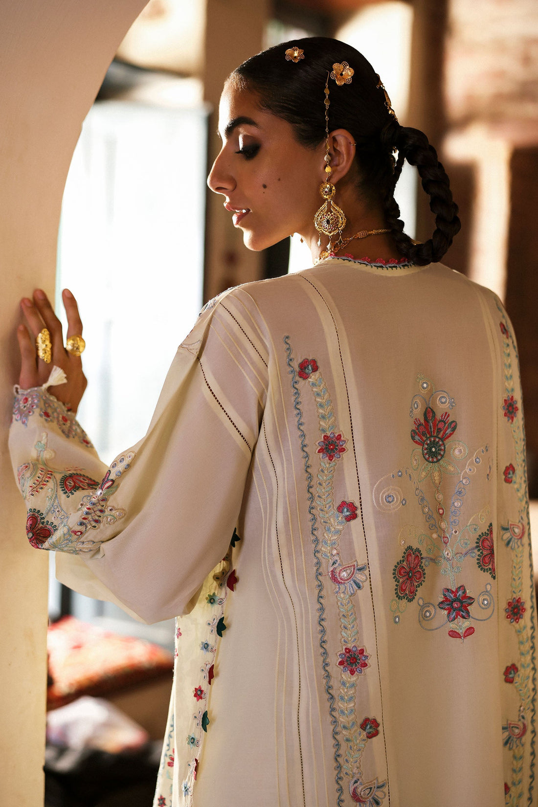 Zaha | Festive Lawn 25 | MEHERBANO (ZF-25-01) -  Zaha Ladies Clothes - Original Designer Dress - House of Maryam