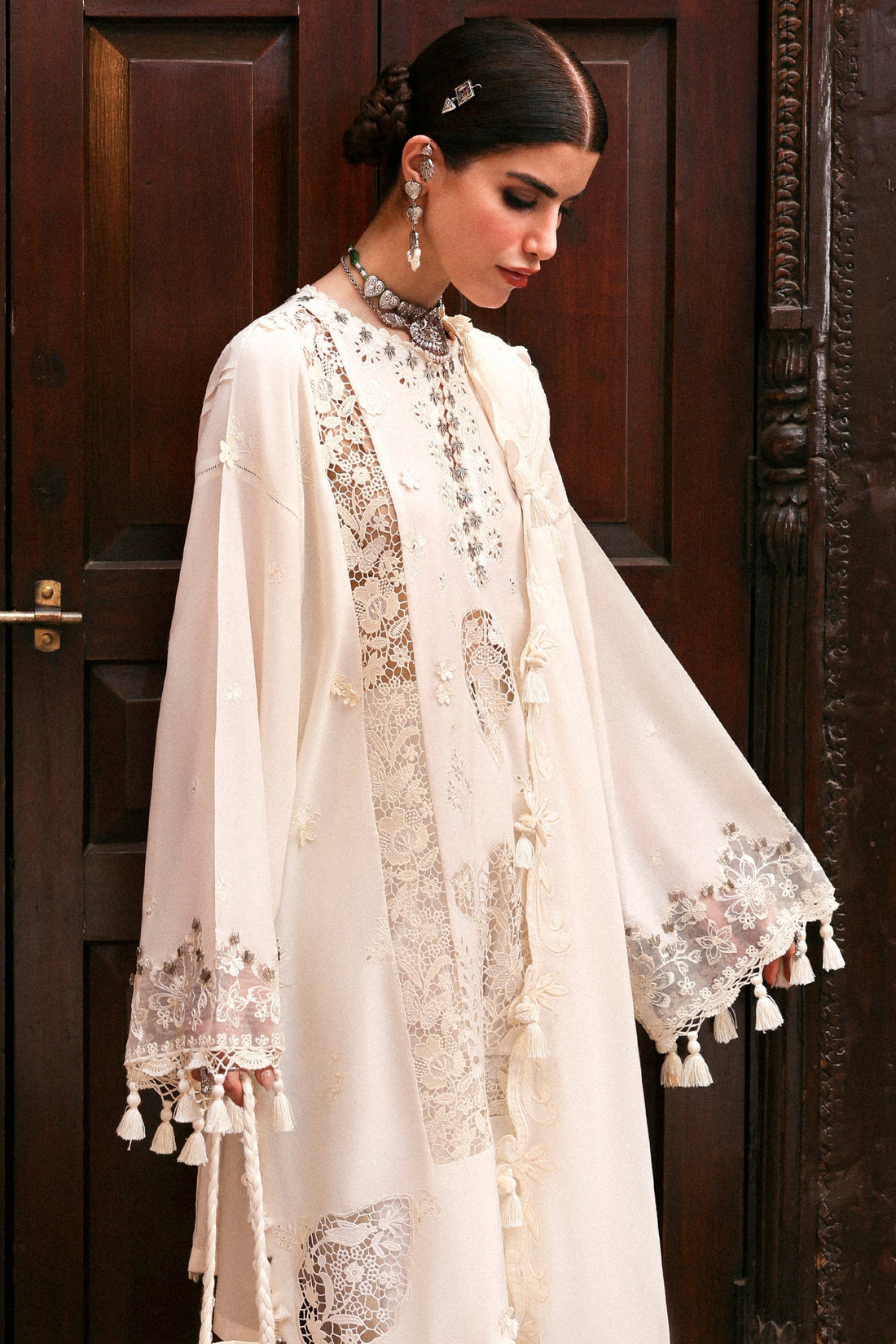 Zaha | Festive Lawn 25 | GULBAHAR (ZF-25-02) -  Zaha Ladies Clothes - Original Designer Dress - House of Maryam