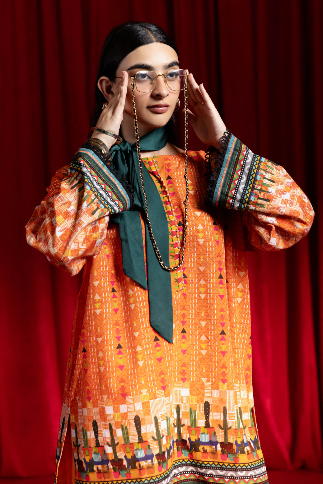 Bonanza Satrangi | Orange Khaddar 2 Piece (WS1242P01) -  Bonanza Satrangi Ready To Wear - Original Designer Dress - House of Maryam