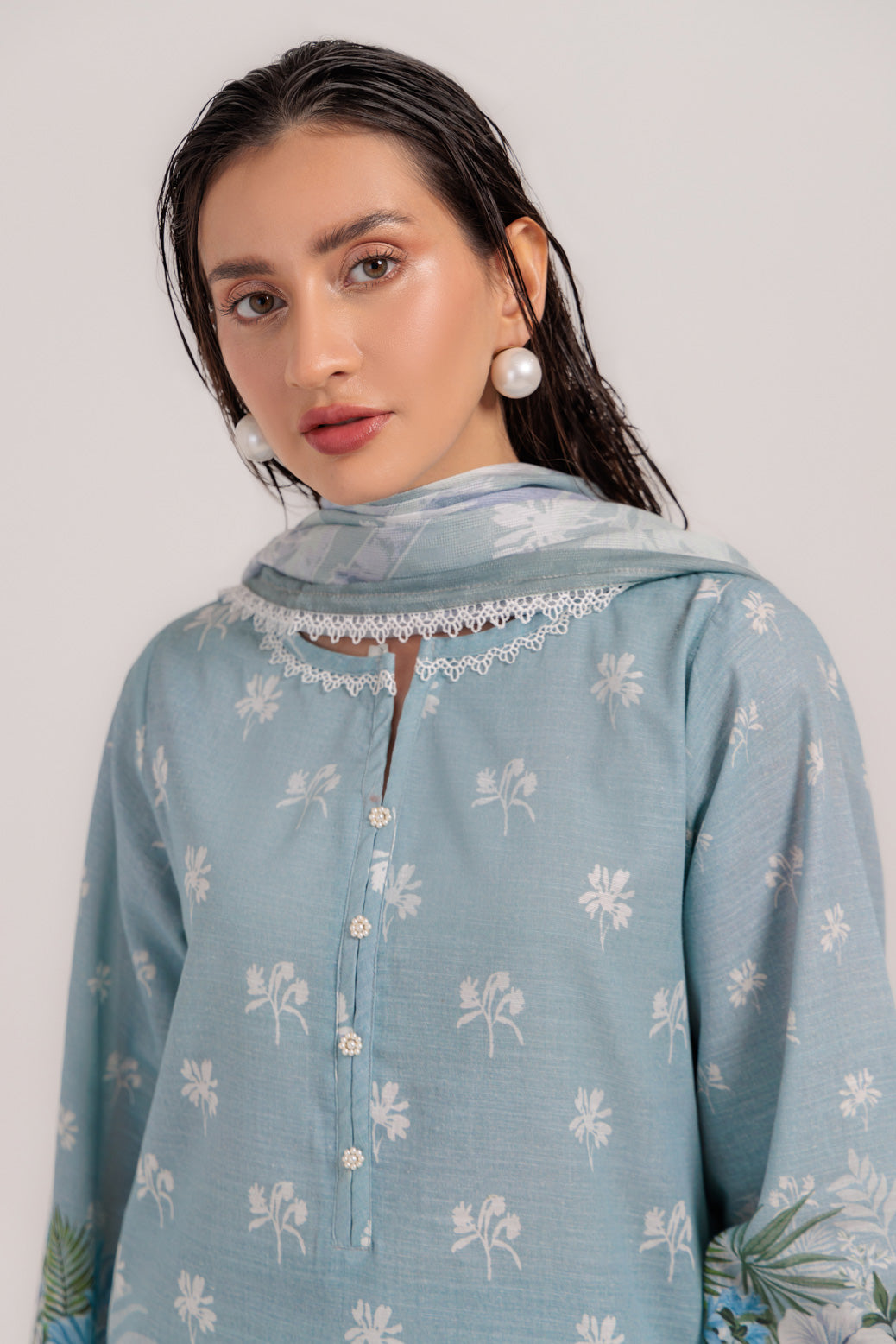 Bonanza Satrangi | Grey Khaddar 3 Piece (WS1243P06) -  Bonanza Satrangi Ready To Wear - Original Designer Dress - House of Maryam