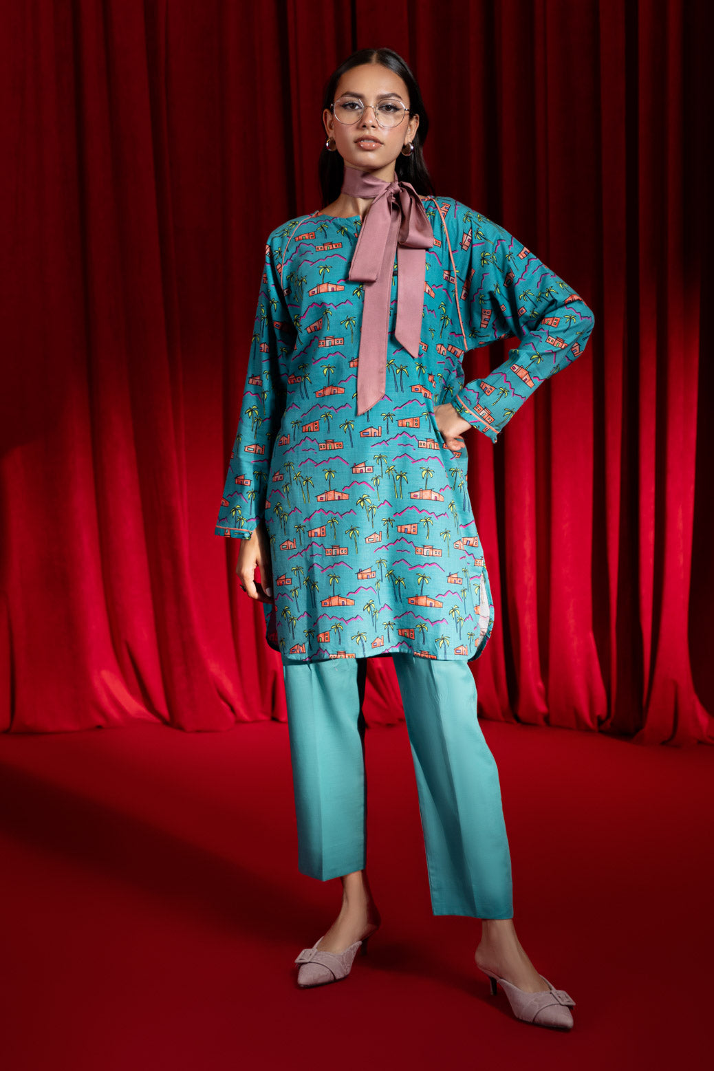 Bonanza Satrangi | S Green Khaddar 2 Piece (WS2242P01) -  Bonanza Satrangi Ready To Wear - Original Designer Dress - House of Maryam