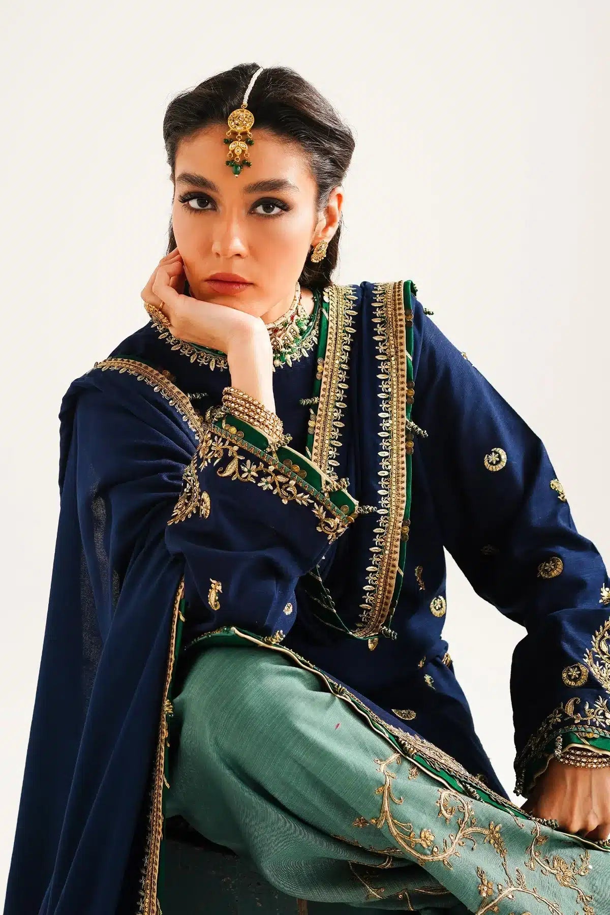 Zara ShahJahan | Winter Shawl 23 | WS23-D1 -  Zara Shahjahan Luxury - Original Designer Dress - House of Maryam