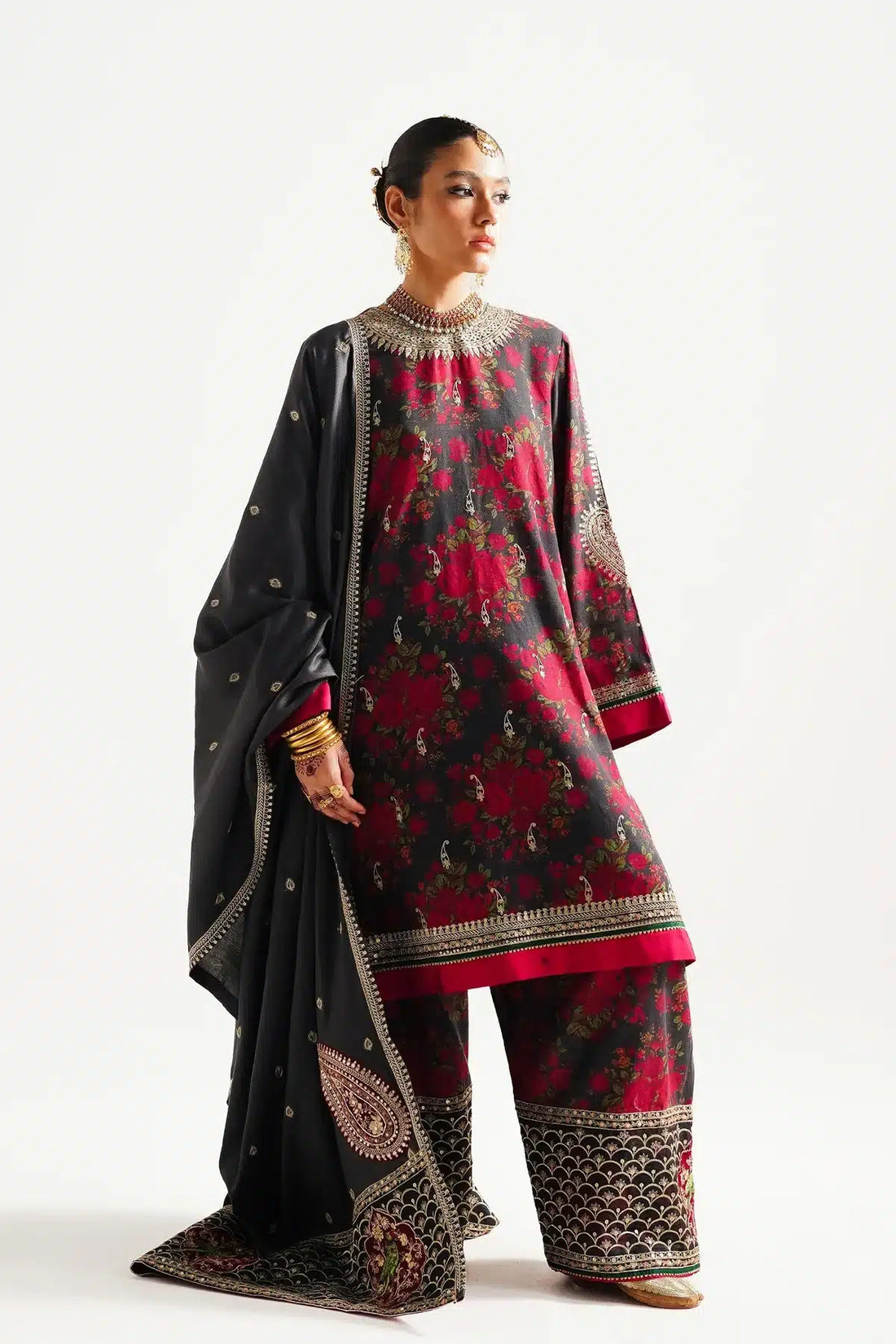 Zara ShahJahan | Winter Shawl 23 | WS23-D3 -  Zara Sahjahan Luxury - Original Designer Dress - House of Maryam