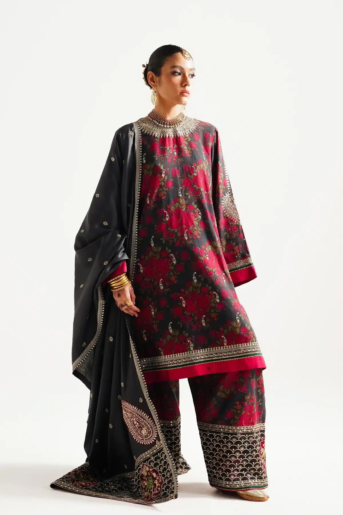 Zara ShahJahan | Winter Shawl 23 | WS23-D3 -  Zara Sahjahan Luxury - Original Designer Dress - House of Maryam