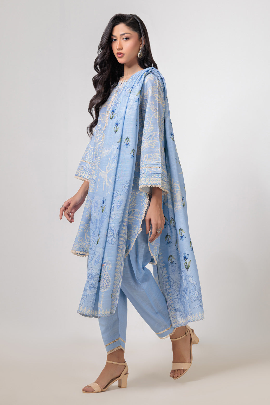 Bonanza Satrangi | Purple Khaddar 3 Piece (WS6243P40) -  Bonanza Satrangi Ready To Wear - Original Designer Dress - House of Maryam