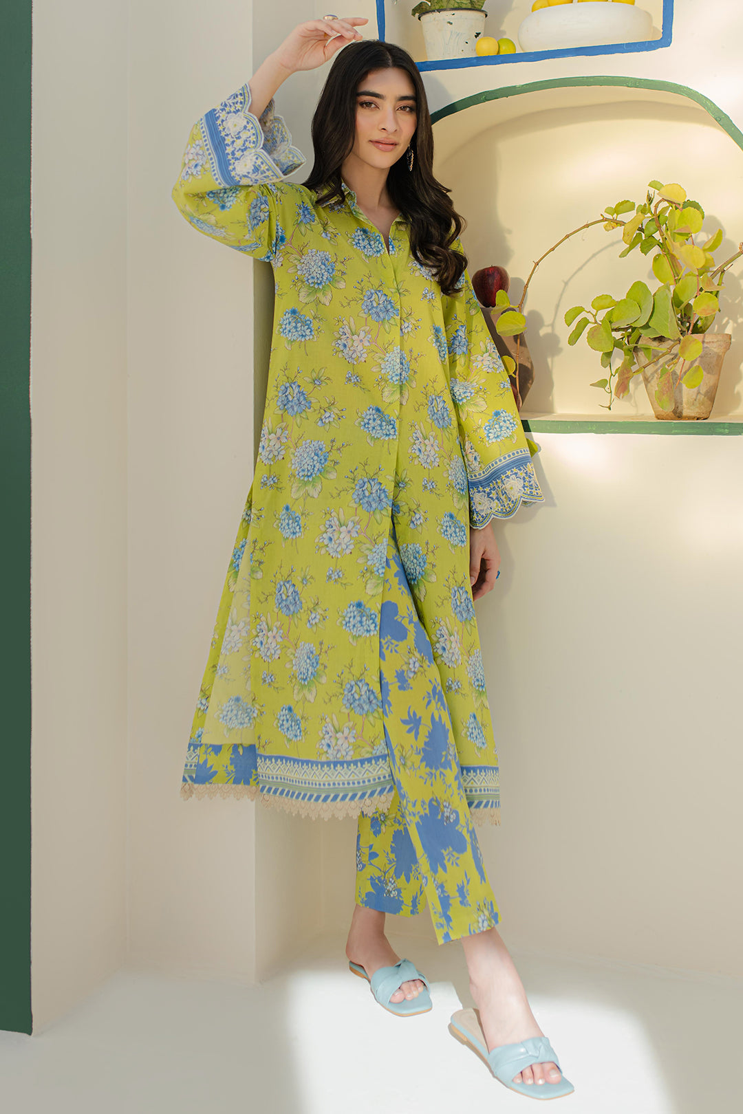 Zellbury | Unstitched 2 Piece Cambric | Embroidered Shirt Shalwar - 0104 -  Zellbury Women Essential Unstitched - Original Designer Dress - House of Maryam