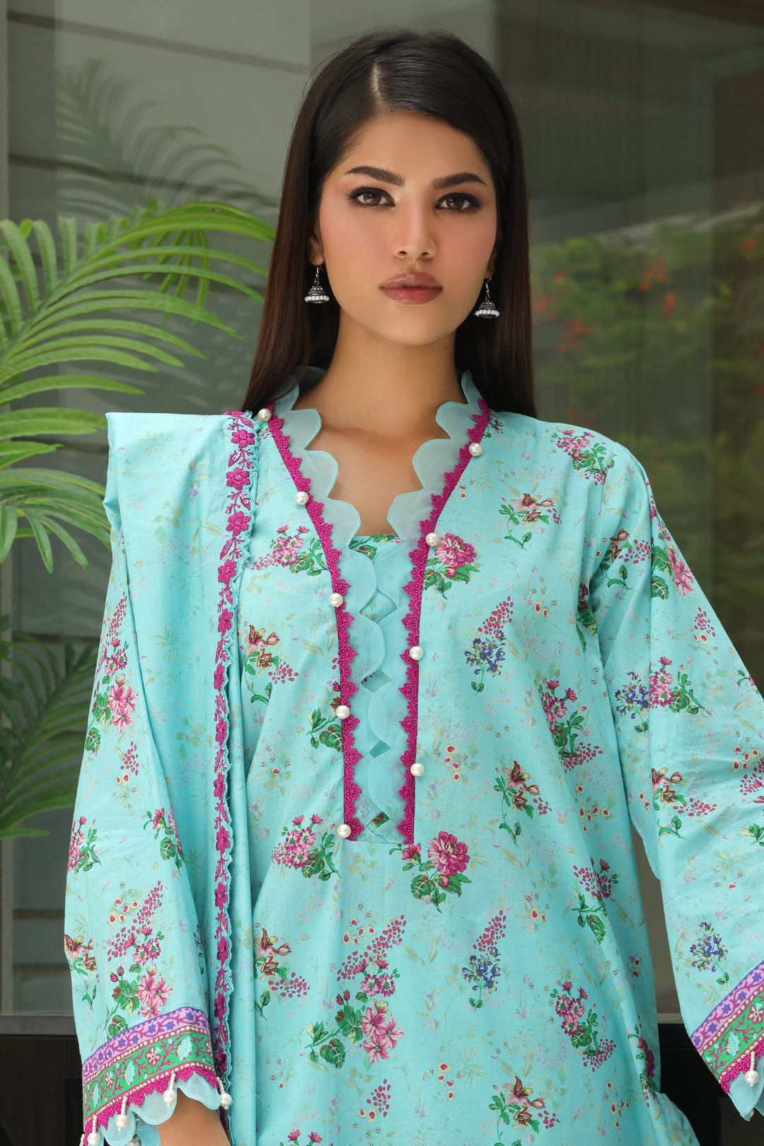 Zellbury | Unstitched 3 Piece Cambric | Embroidered Shirt Shalwar Dupatta - 0067 -  Zellbury Women Essential Unstitched - Original Designer Dress - House of Maryam