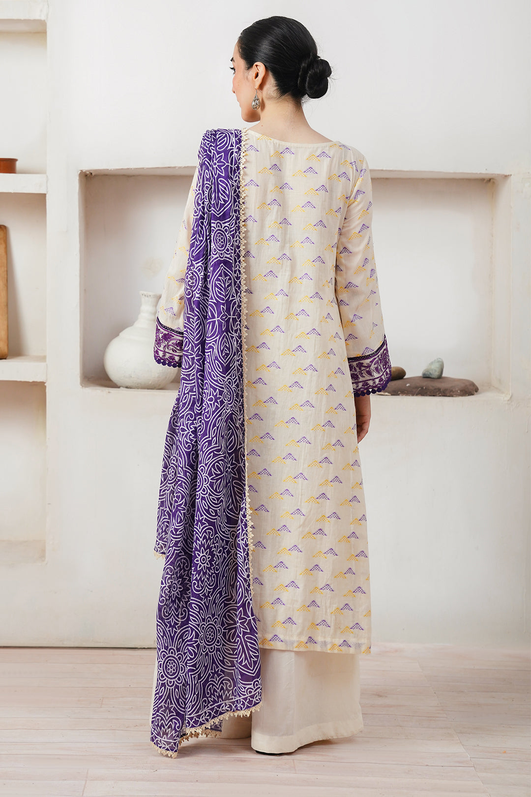 Zellbury | Unstitched 3 Piece Jacquard | Embroidered Shirt Shalwar Dupatta - 0086 -  Zellbury Women Signature Unstitched - Original Designer Dress - House of Maryam
