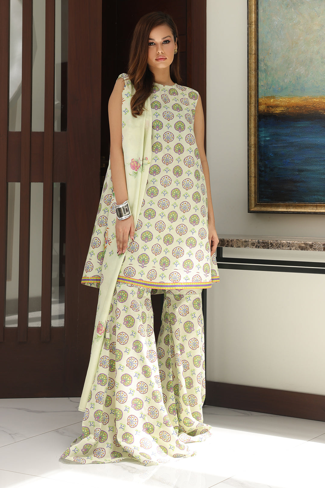 Zellbury | Unstitched 3 Piece Cambric | Embroidered Shirt Shalwar Dupatta - 0143 -  Zellbury Women Essential Unstitched - Original Designer Dress - House of Maryam