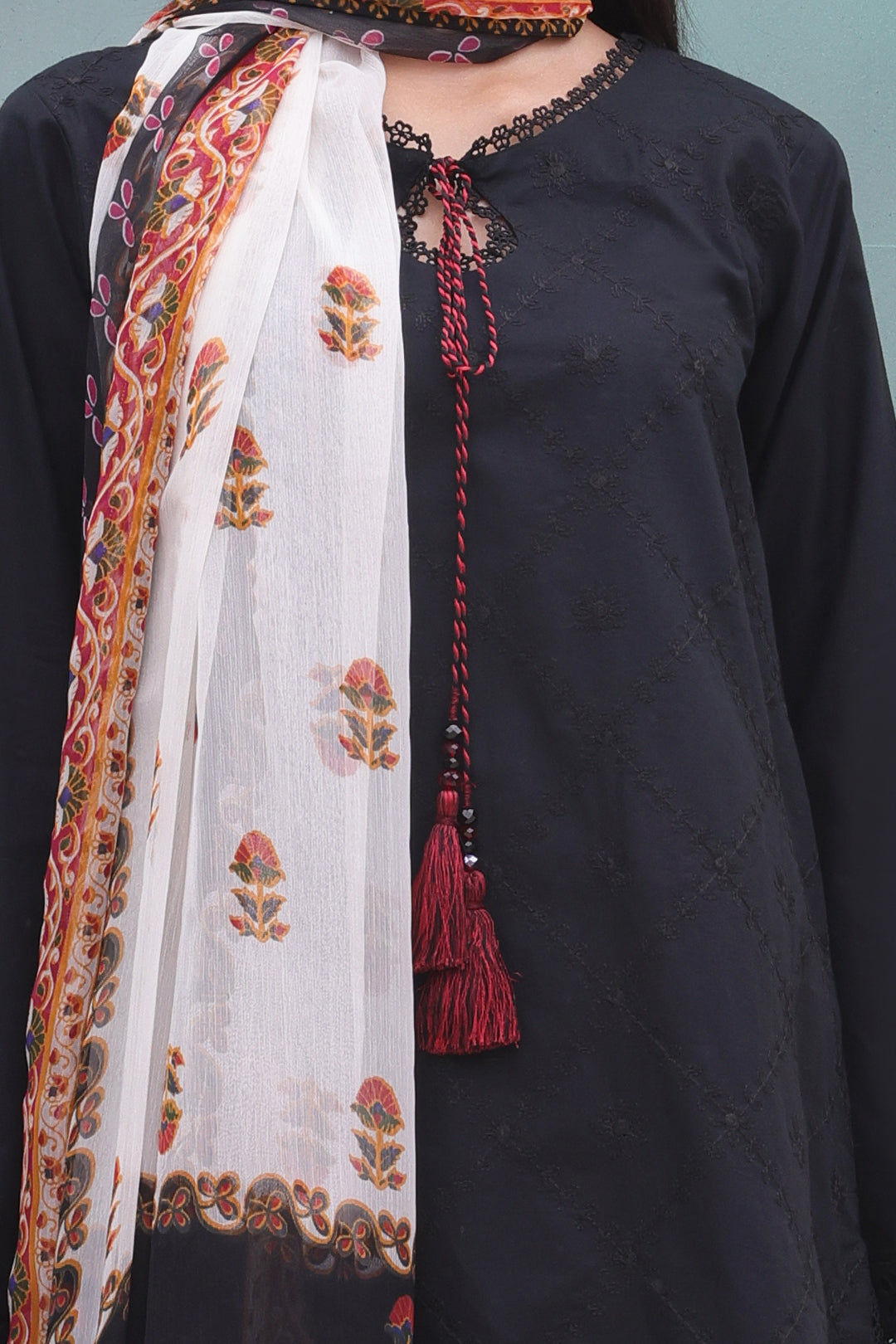 Zellbury | Unstitched 3 Piece Cambric | Embroidered Shirt Shalwar Dupatta - 0605 -  Zellbury Women Essential Unstitched - Original Designer Dress - House of Maryam