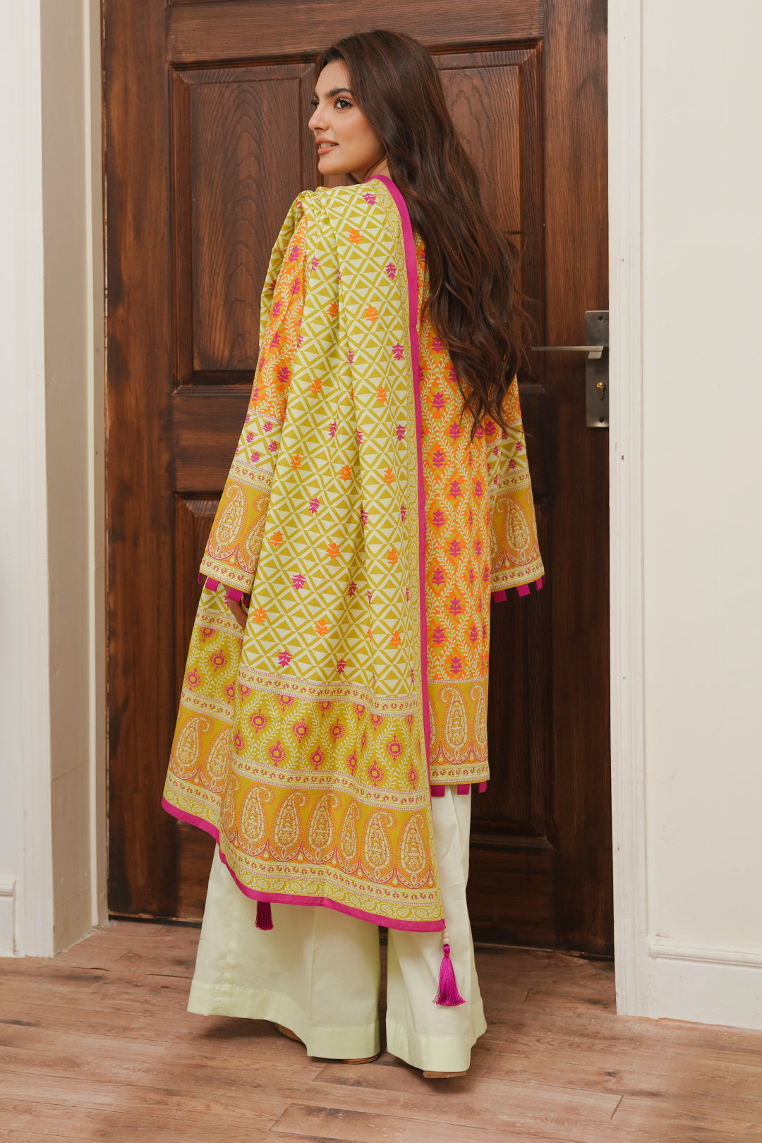 Zellbury | Unstitched 2 Piece Cambric | Shirt Dupatta - 0005 -  Zellbury Women Essential Unstitched - Original Designer Dress - House of Maryam