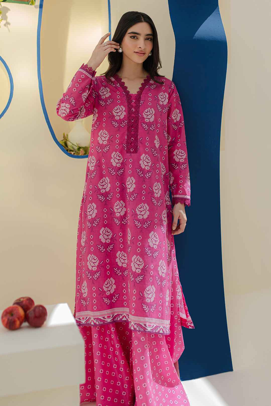 Zellbury | Unstitched 2 Piece Cambric | Shirt Shalwar - 0017 -  Zellbury Women Essential Unstitched - Original Designer Dress - House of Maryam
