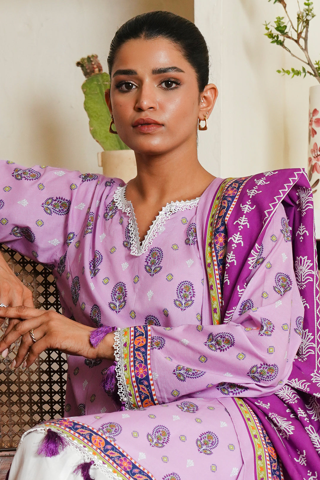 Zellbury | Unstitched 2 Piece Cambric | Shirt Dupatta - 0094 -  Zellbury Women Essential Unstitched - Original Designer Dress - House of Maryam