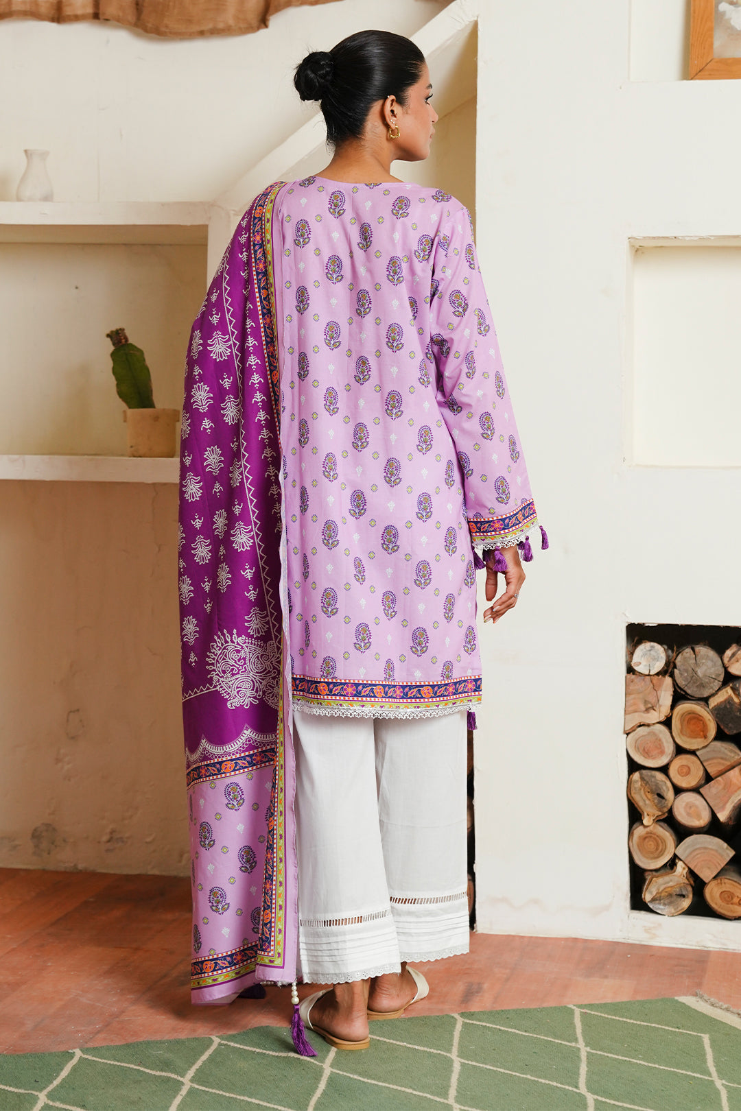 Zellbury | Unstitched 2 Piece Cambric | Shirt Dupatta - 0094 -  Zellbury Women Essential Unstitched - Original Designer Dress - House of Maryam
