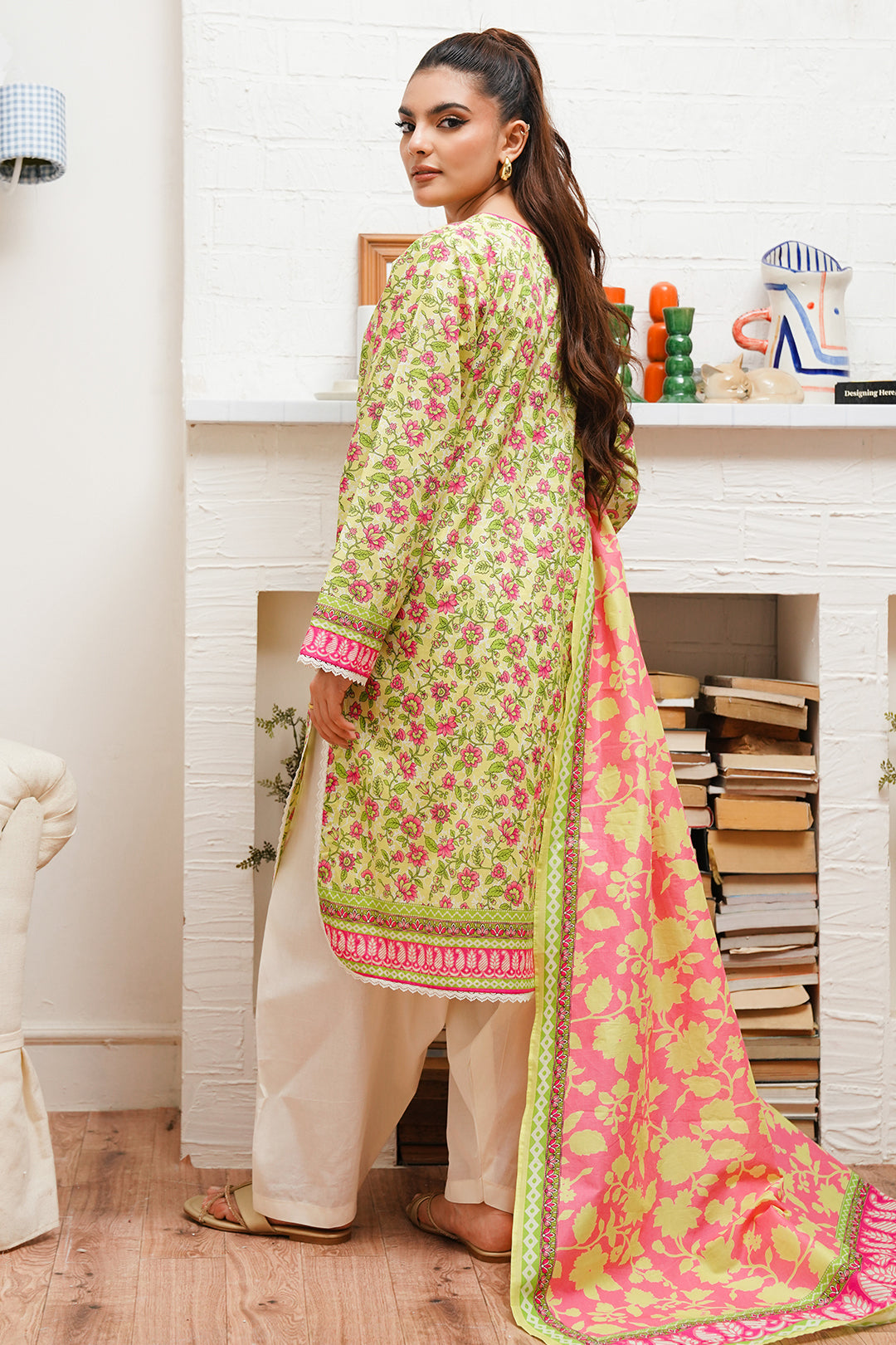 Zellbury | Unstitched 2 Piece Cambric | Shirt Dupatta - 0095 -  Zellbury Women Essential Unstitched - Original Designer Dress - House of Maryam