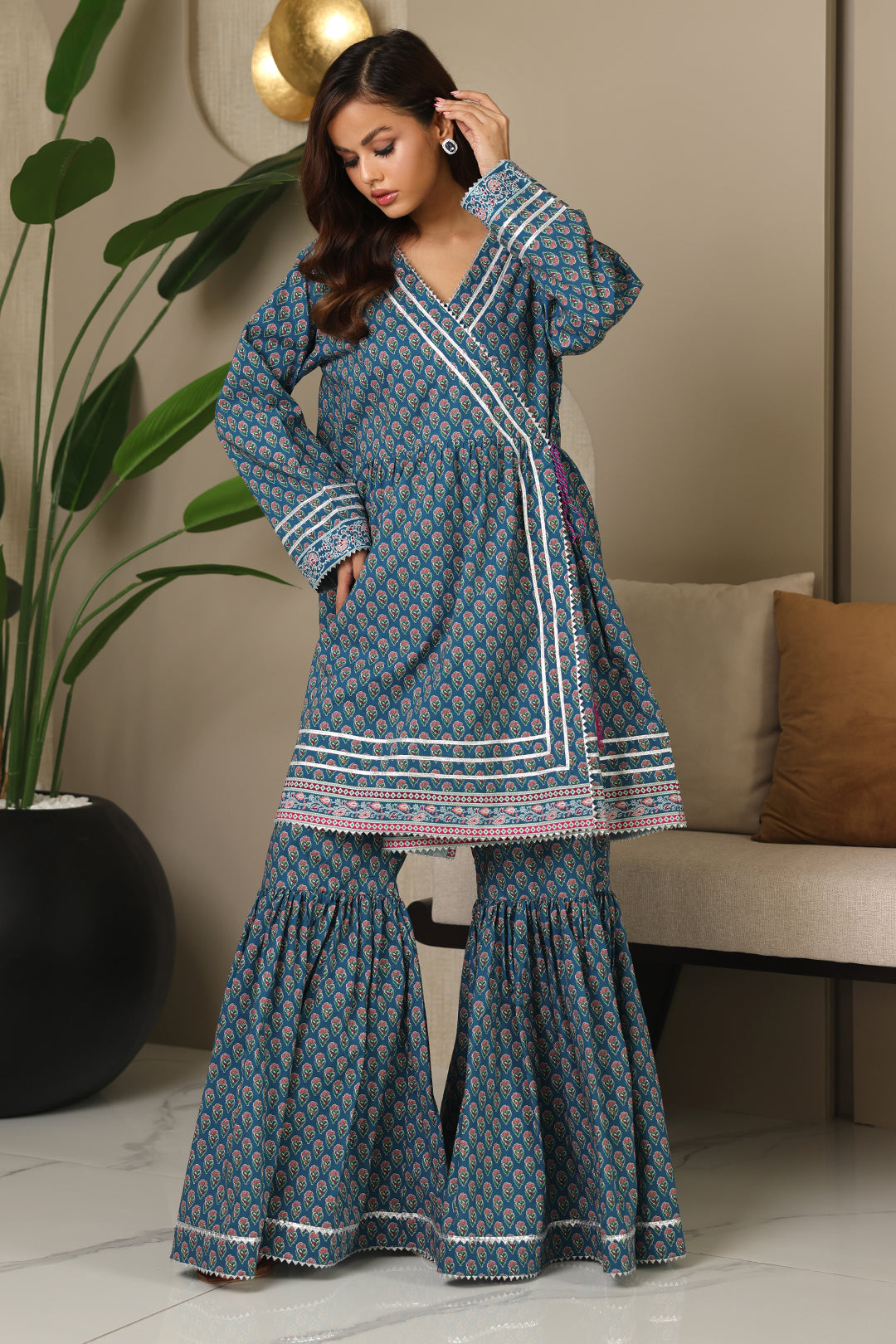 Zellbury | Unstitched 2 Piece Cambric | Shirt Shalwar - 0100 -  Zellbury Women Essential Unstitched - Original Designer Dress - House of Maryam