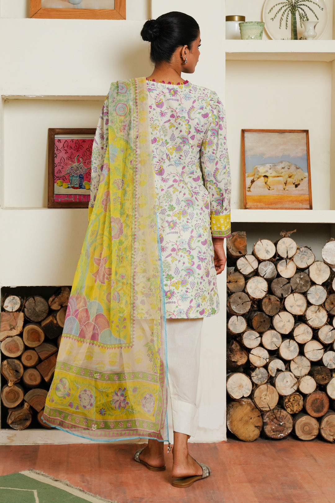 Zellbury | Unstitched 3 Piece Cambric | Shirt Shalwar Dupatta - 0032 -  Zellbury Women Essential Unstitched - Original Designer Dress - House of Maryam