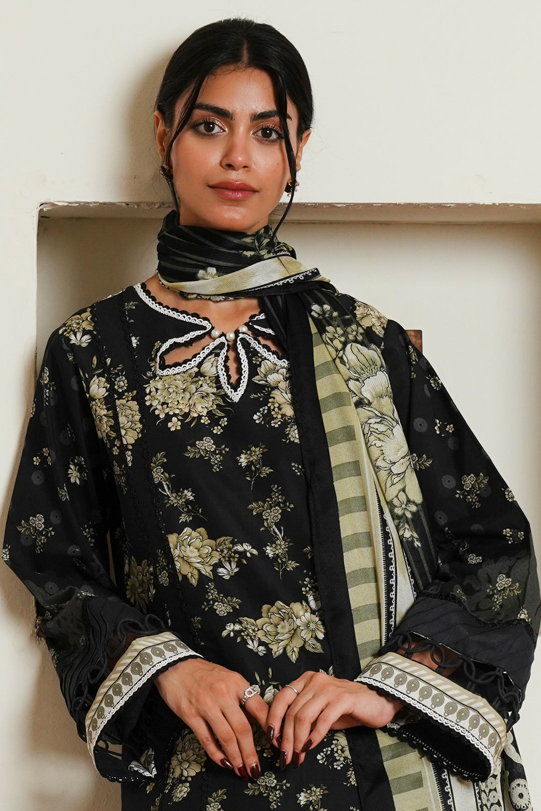 Zellbury | Unstitched 3 Piece Cambric | Shirt Shalwar Dupatta - 0036 -  Zellbury Women Essential Unstitched - Original Designer Dress - House of Maryam