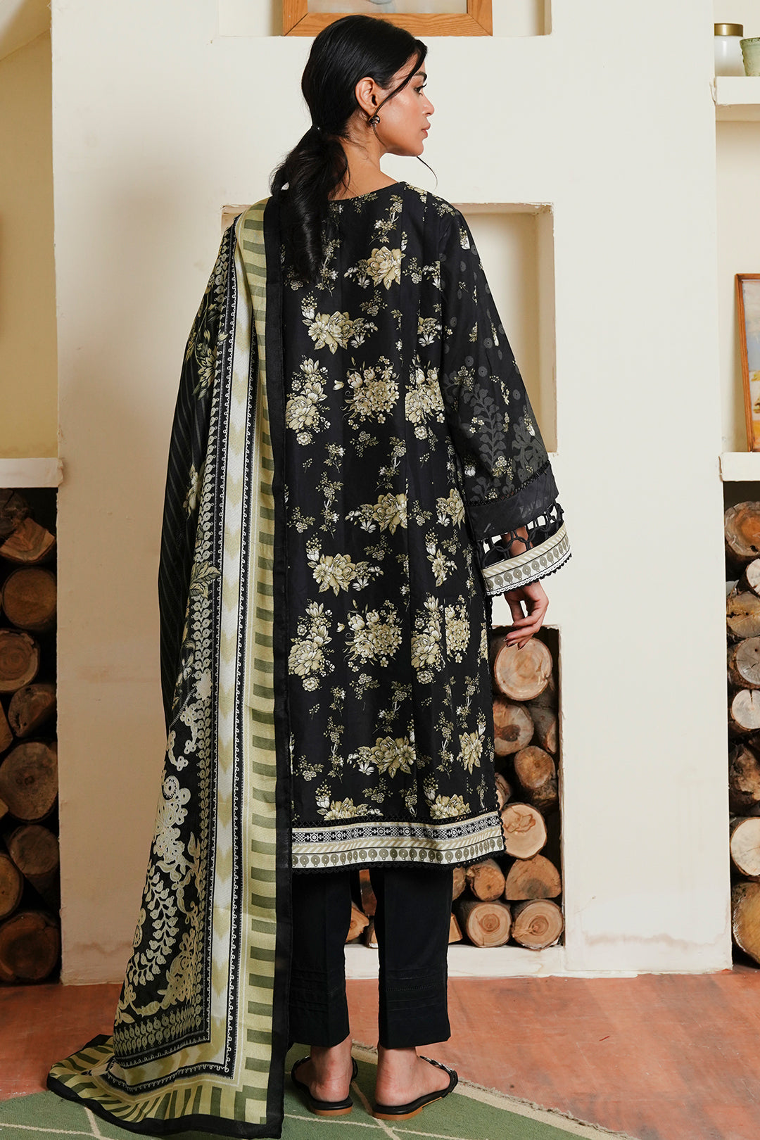Zellbury | Unstitched 3 Piece Cambric | Shirt Shalwar Dupatta - 0036 -  Zellbury Women Essential Unstitched - Original Designer Dress - House of Maryam