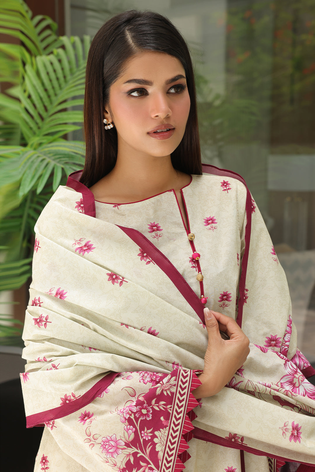 Zellbury | Unstitched 3 Piece Cambric | Shirt Shalwar Dupatta - 0040 -  Zellbury Women Essential Unstitched - Original Designer Dress - House of Maryam