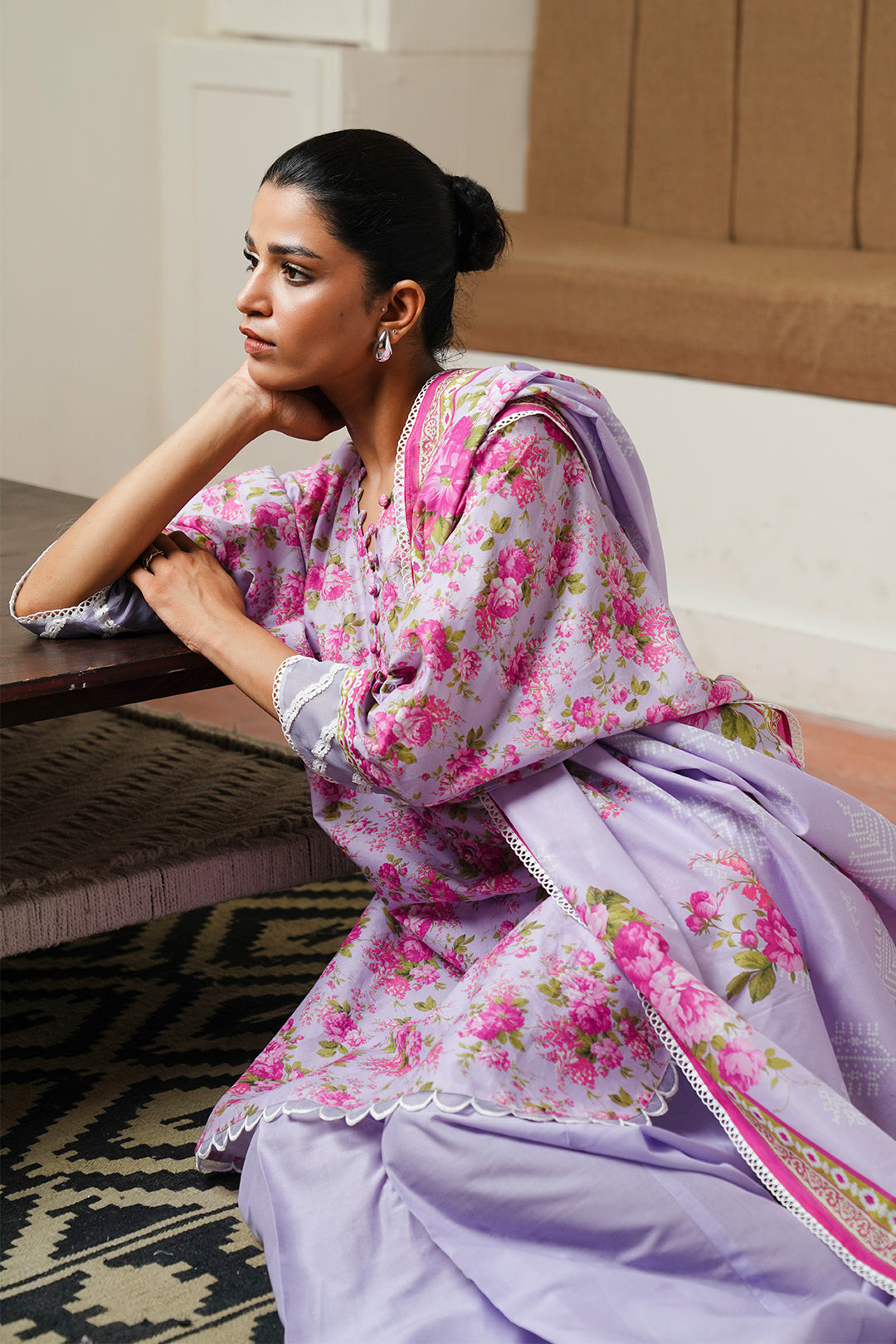 Zellbury | Unstitched 3 Piece Cambric | Shirt Shalwar Dupatta - 0047 -  Zellbury Women Essential Unstitched - Original Designer Dress - House of Maryam