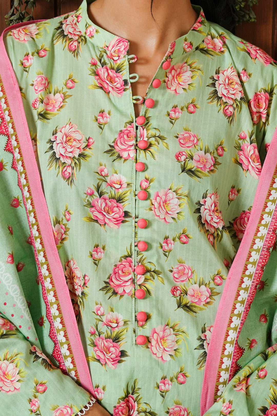 Zellbury | Unstitched 3 Piece Cambric | Shirt Shalwar Dupatta - 0048 -  Zellbury Women Essential Unstitched - Original Designer Dress - House of Maryam