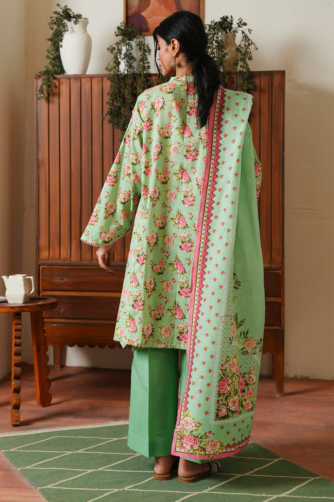 Zellbury | Unstitched 3 Piece Cambric | Shirt Shalwar Dupatta - 0048 -  Zellbury Women Essential Unstitched - Original Designer Dress - House of Maryam