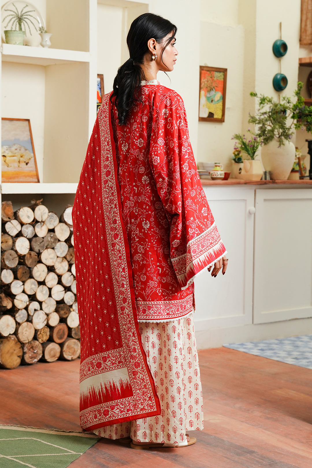 Zellbury | Unstitched 3 Piece Cambric | Shirt Shalwar Dupatta - 0139 -  Zellbury Women Essential Unstitched - Original Designer Dress - House of Maryam