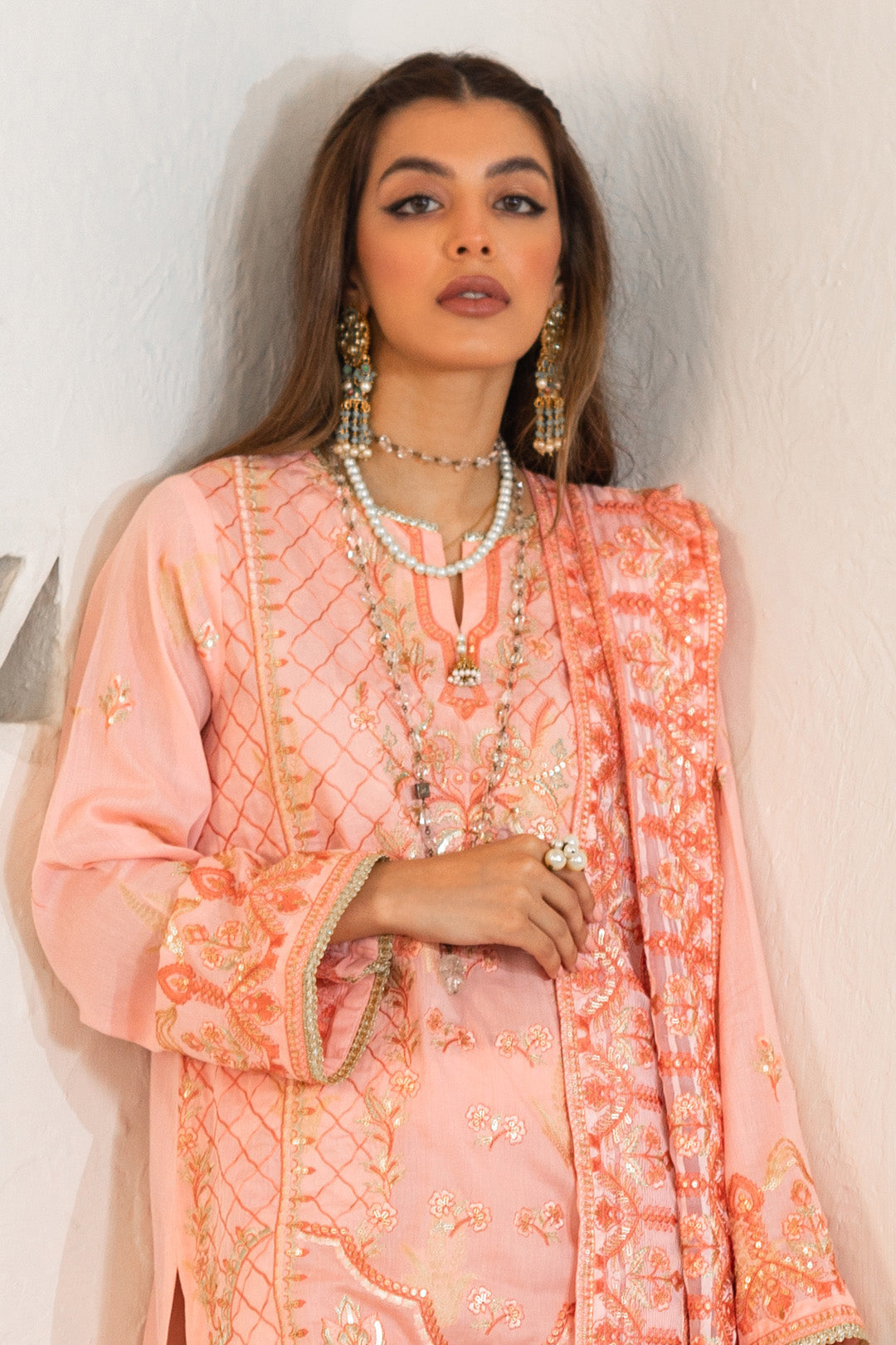 Zellbury | Unstitched 3 Piece Lawn | Embroidered Shirt Shalwar Dupatta - 0324 -  Zellbury Women Luxury Unstitch - Original Designer Dress - House of Maryam