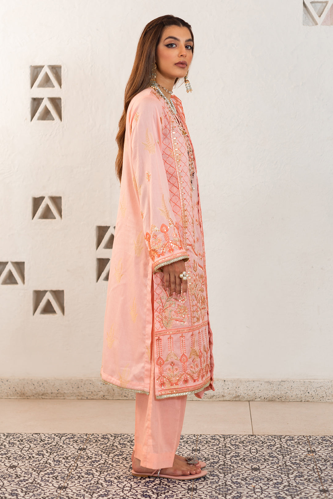 Zellbury | Unstitched 3 Piece Lawn | Embroidered Shirt Shalwar Dupatta - 0324 -  Zellbury Women Luxury Unstitch - Original Designer Dress - House of Maryam