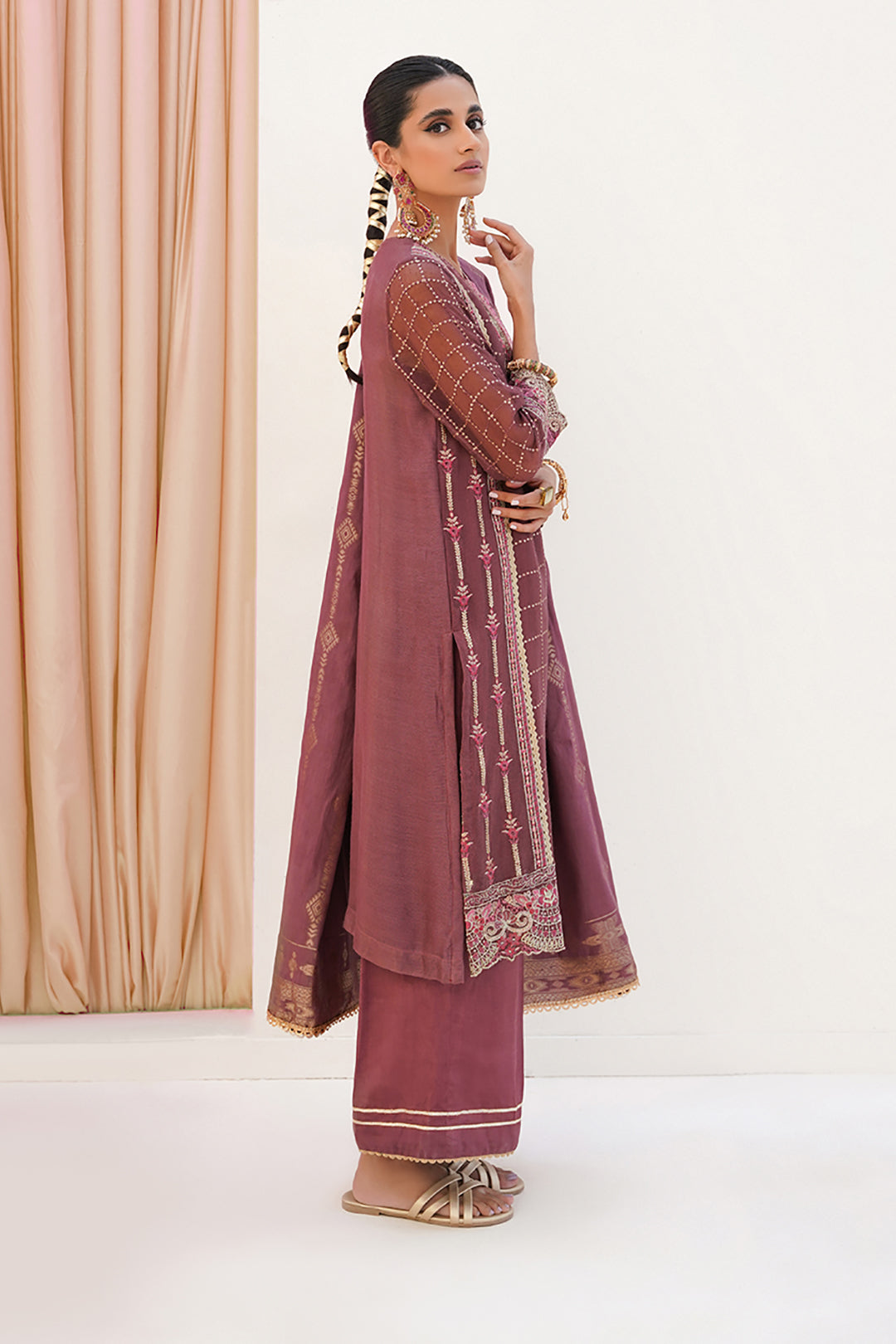 Zellbury | Unstitched 3 Piece Khaddi | Embroidered Shirt Shalwar Dupatta - 0356 -  Zellbury Women Luxury Unstitch - Original Designer Dress - House of Maryam