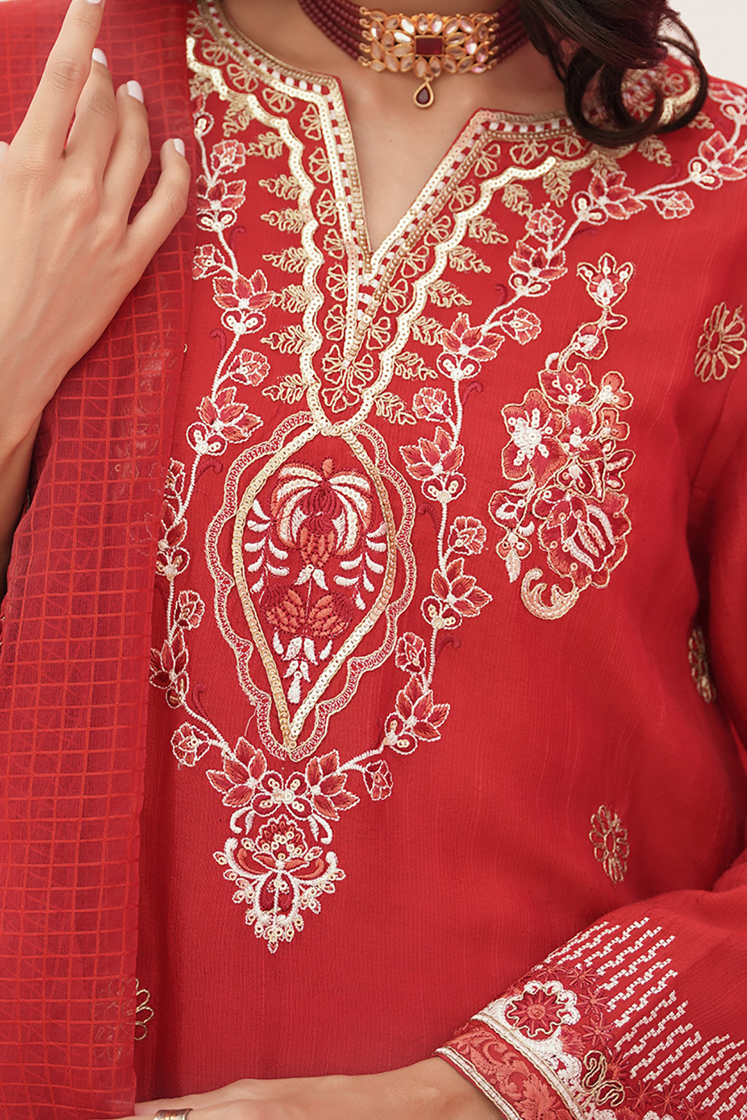 Zellbury | Unstitched 3 Piece Raw Silk | Embroidered Shirt Shalwar Dupatta - 0358 -  Zellbury Women Luxury Unstitch - Original Designer Dress - House of Maryam