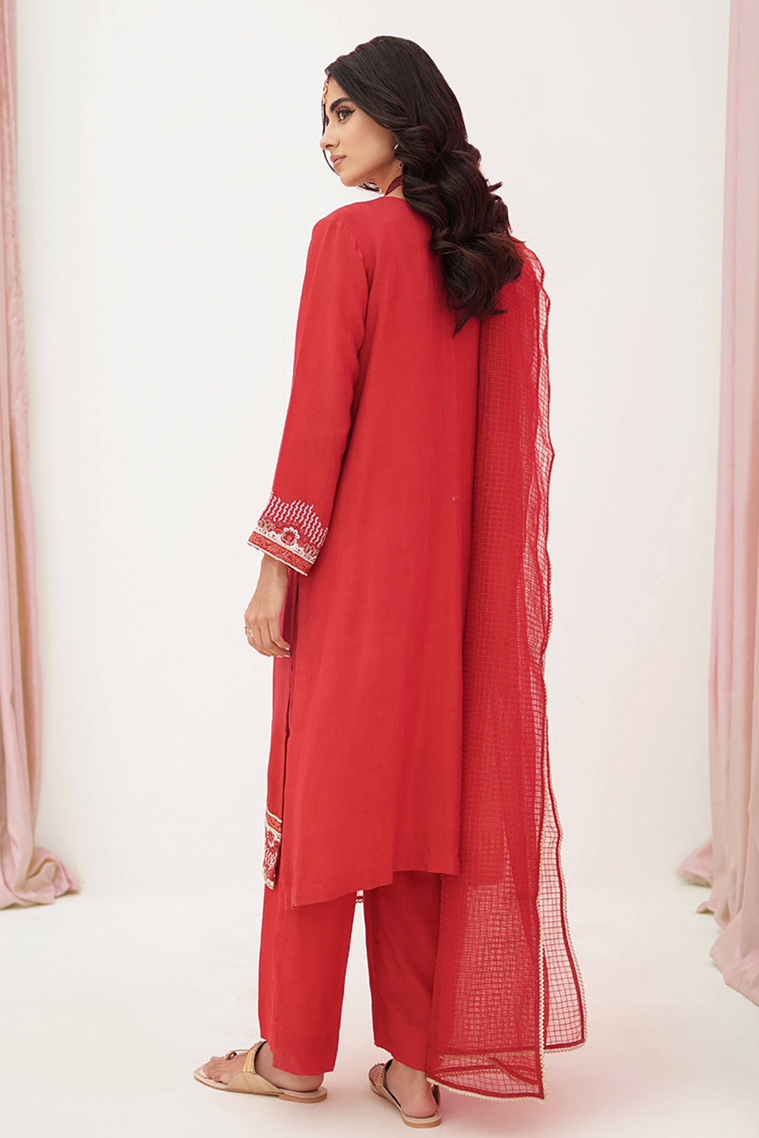 Zellbury | Unstitched 3 Piece Raw Silk | Embroidered Shirt Shalwar Dupatta - 0358 -  Zellbury Women Luxury Unstitch - Original Designer Dress - House of Maryam