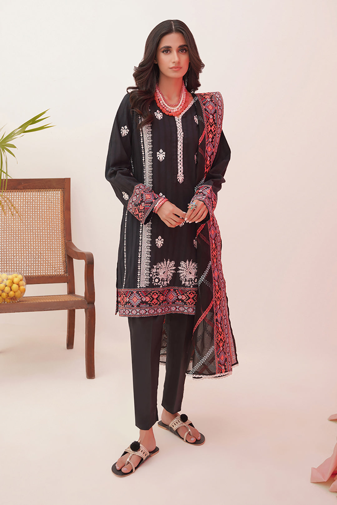 Zellbury | Unstitched 3 Piece Lawn | Embroidered Shirt Shalwar Dupatta - 0360 -  Zellbury Women Luxury Unstitch - Original Designer Dress - House of Maryam