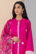Zellbury | Unstitched 3 Piece Pink | Embroidered Shirt Shalwar Dupatta - 0365 -  Zellbury Women Signature Unstitched - Original Designer Dress - House of Maryam