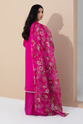 Zellbury | Unstitched 3 Piece Pink | Embroidered Shirt Shalwar Dupatta - 0365 -  Zellbury Women Signature Unstitched - Original Designer Dress - House of Maryam
