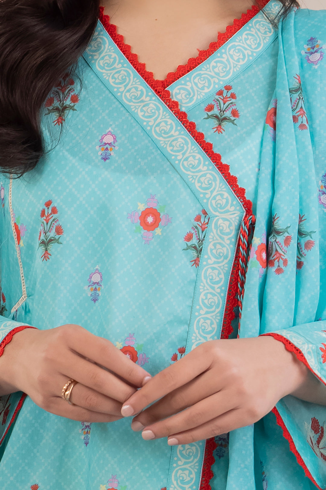 Zellbury | Unstitched 2 Piece Blue | Embroidered Shirt Dupatta - 1023 -  Zellbury Women Essential Unstitched - Original Designer Dress - House of Maryam