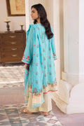 Zellbury | Unstitched 2 Piece Blue | Embroidered Shirt Dupatta - 1023 -  Zellbury Women Essential Unstitched - Original Designer Dress - House of Maryam