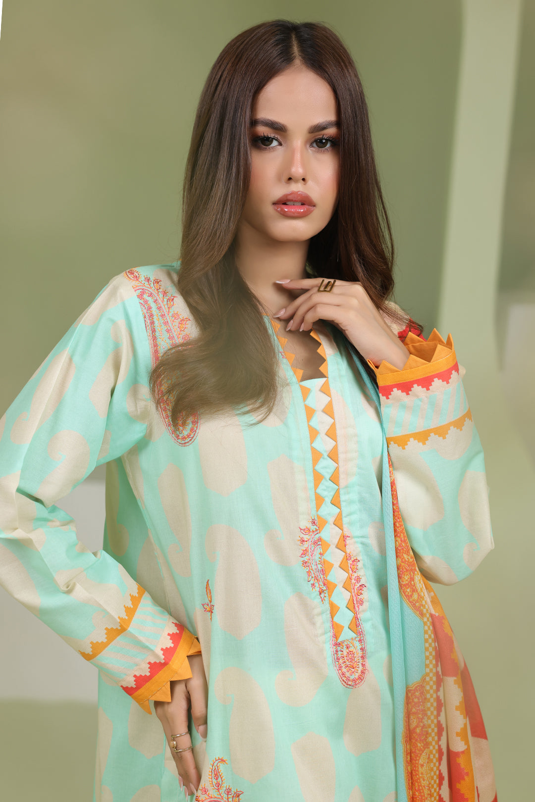 Zellbury | Unstitched 2 Piece Lawn | Embroidered Shirt Dupatta - 1716 -  Zellbury Women Essential Unstitched - Original Designer Dress - House of Maryam