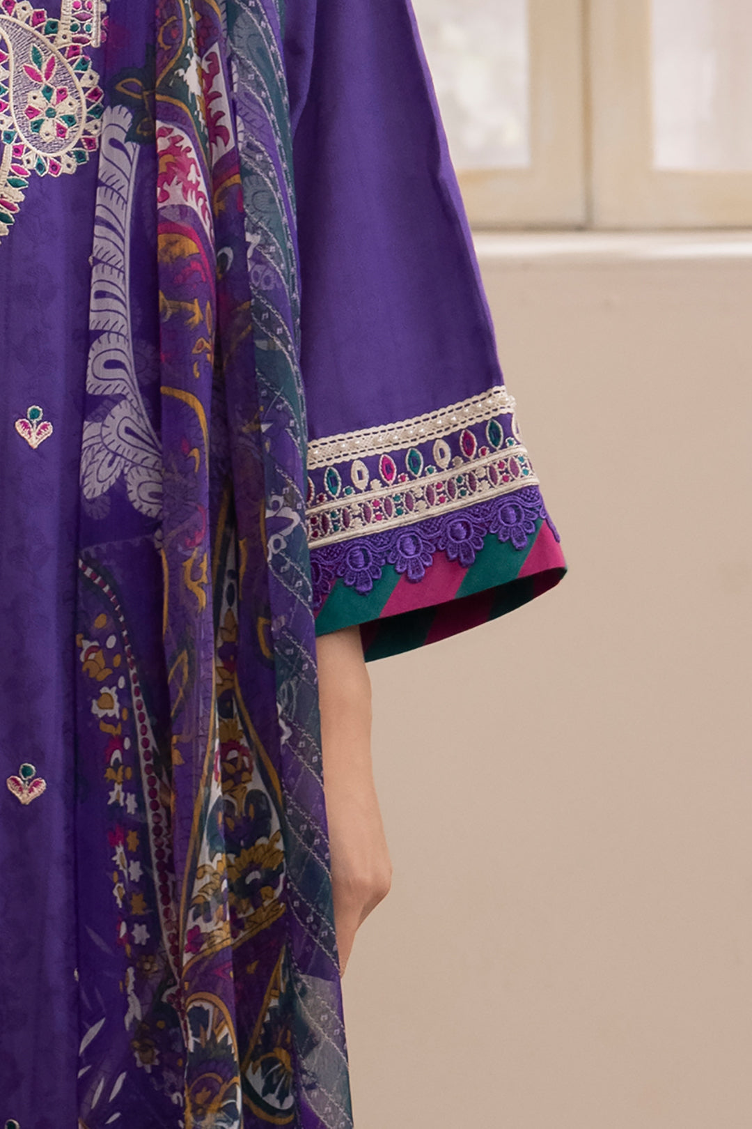 Zellbury | Unstitched 3 Piece Jacquard | Embroidered Shirt Shalwar Dupatta - 1113 -  Zellbury Women Essential Unstitched - Original Designer Dress - House of Maryam