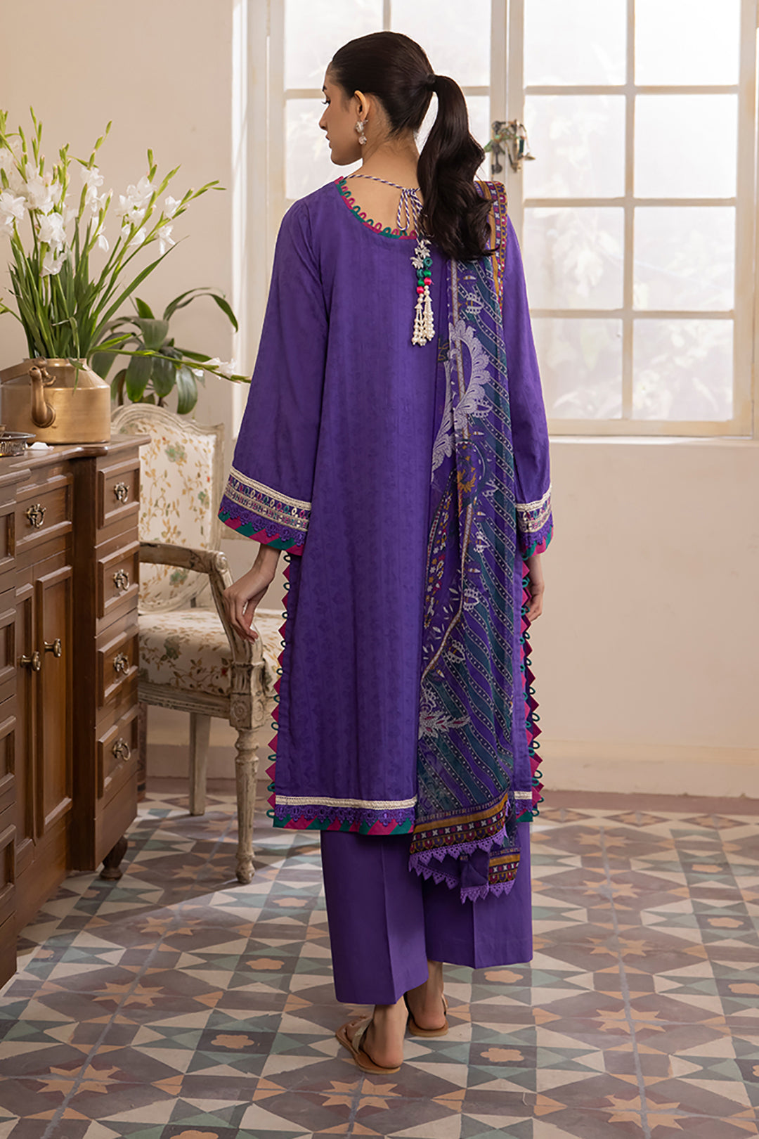 Zellbury | Unstitched 3 Piece Jacquard | Embroidered Shirt Shalwar Dupatta - 1113 -  Zellbury Women Essential Unstitched - Original Designer Dress - House of Maryam