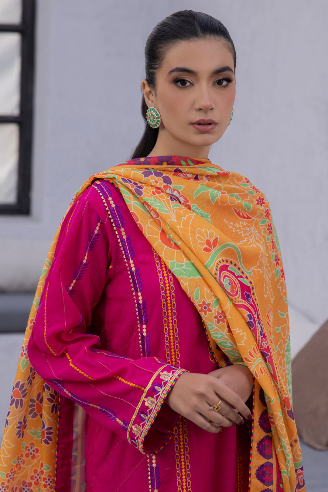 Zellbury | Unstitched 3 Piece Lawn | Embroidered Shirt Shalwar Dupatta - 1125 -  Zellbury Women Signature Unstitched - Original Designer Dress - House of Maryam