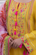Zellbury | Unstitched 3 Piece Yellow | Embroidered Shirt Shalwar Dupatta - 1126 -  Zellbury Women Signature Unstitched - Original Designer Dress - House of Maryam