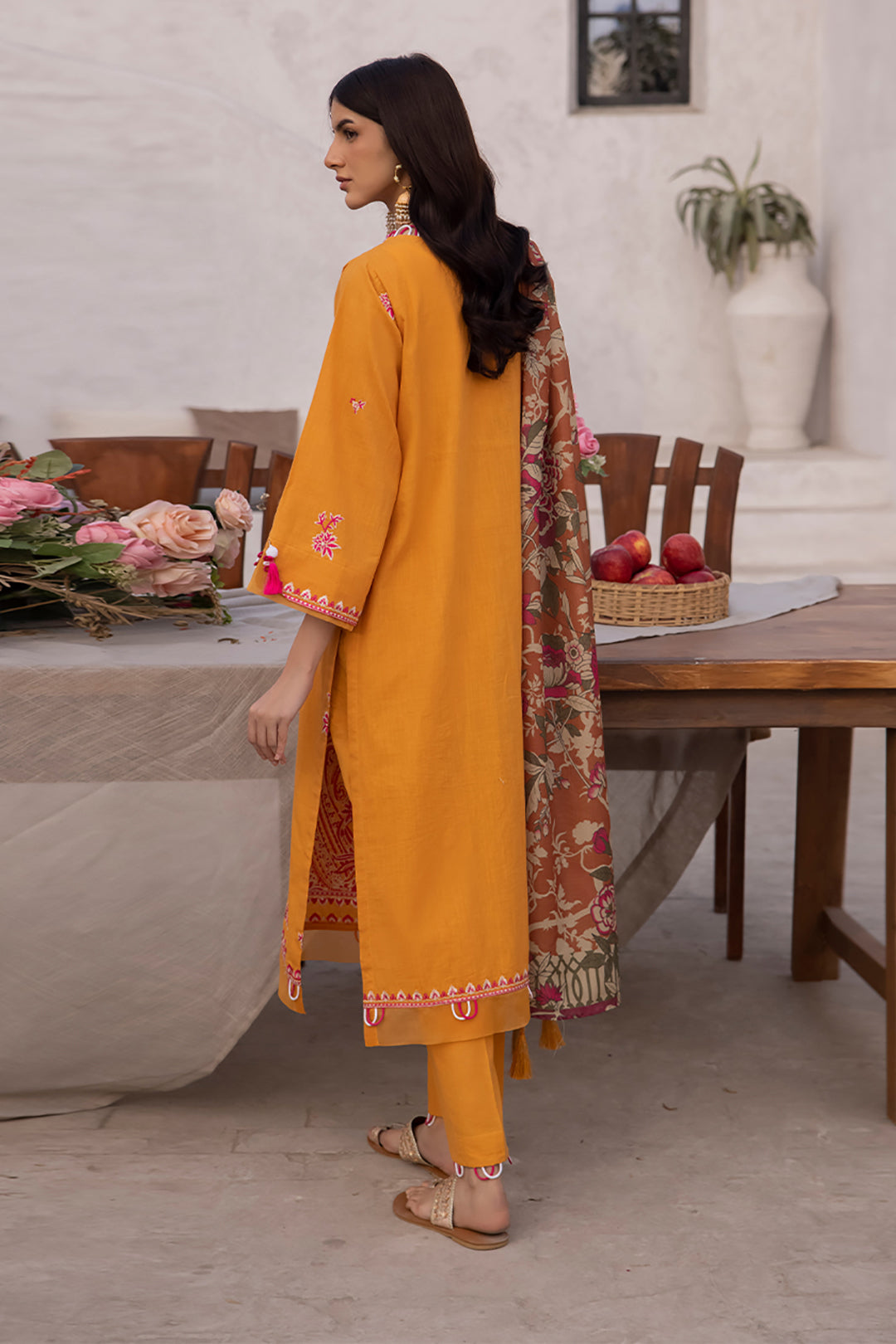 Zellbury | Unstitched 3 Piece Cambric | Embroidered Shirt Shalwar Dupatta - 1142 -  Zellbury Women Signature Unstitched - Original Designer Dress - House of Maryam