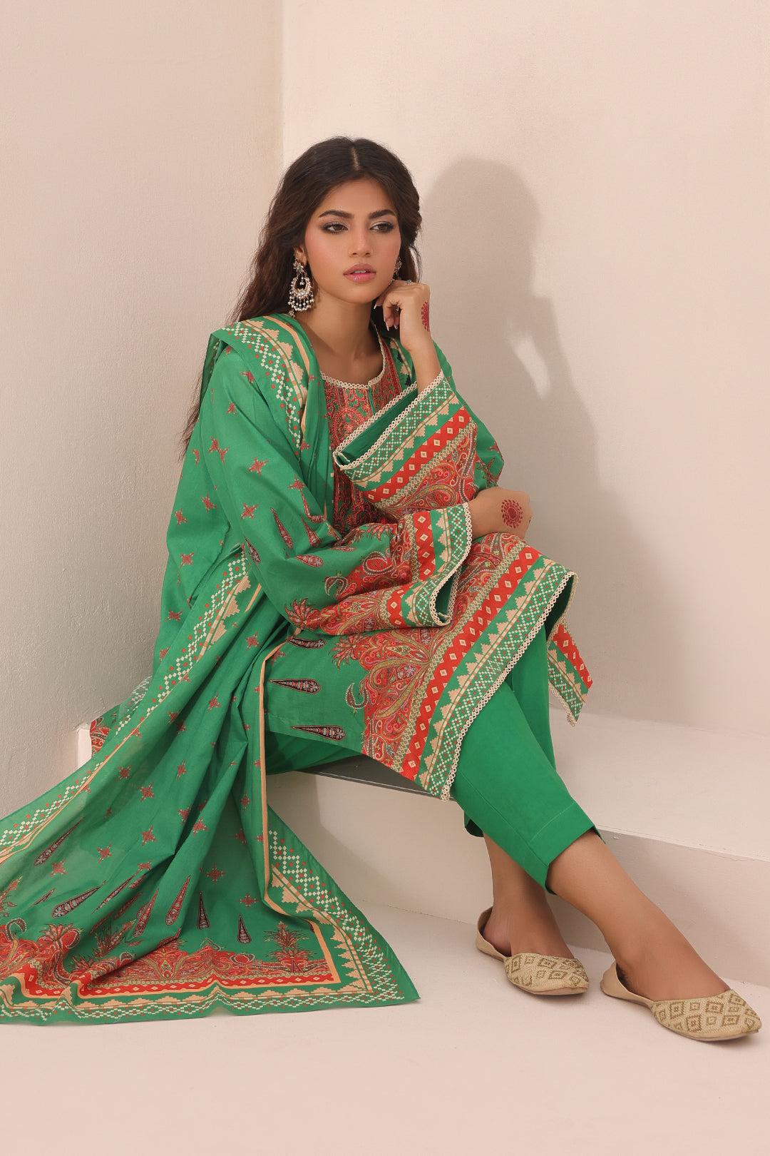 Zellbury | Unstitched 3 Piece Lawn | Embroidered Shirt Shalwar Dupatta - 1247 -  Zellbury Women Essential Unstitched - Original Designer Dress - House of Maryam