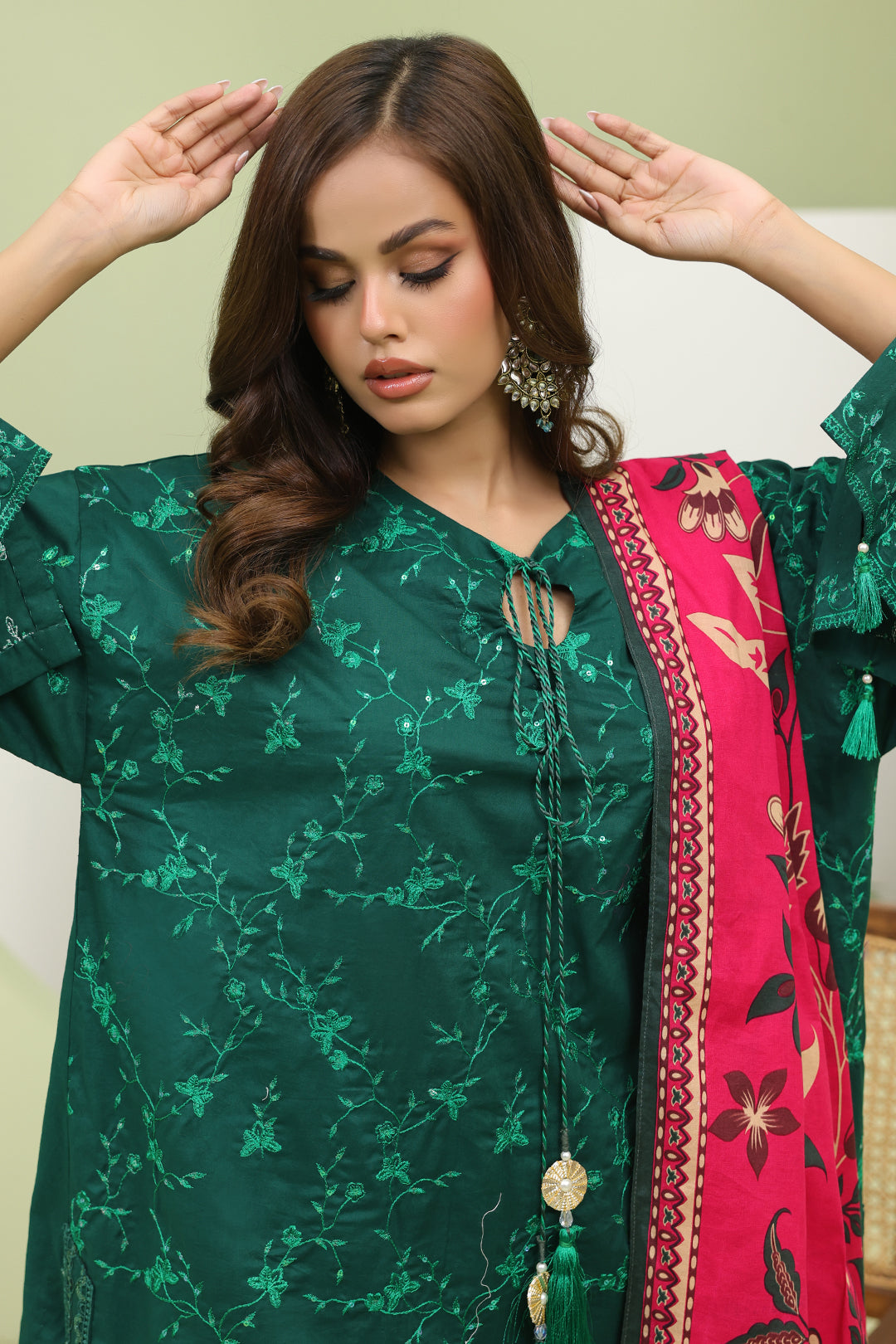 Zellbury | Unstitched 3 Piece Lawn | Embroidered Shirt Shalwar Dupatta - 1264 -  Zellbury Women Signature Unstitched - Original Designer Dress - House of Maryam