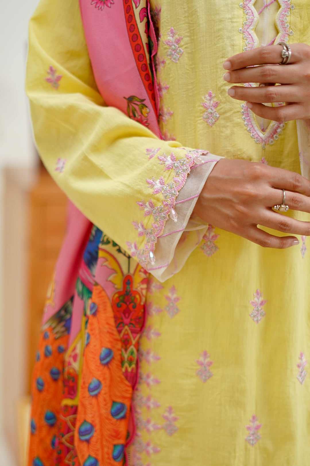 Zellbury | Unstitched 3 Piece Lawn | Embroidered Shirt Shalwar Dupatta - 1266 -  Zellbury Women Signature Unstitched - Original Designer Dress - House of Maryam